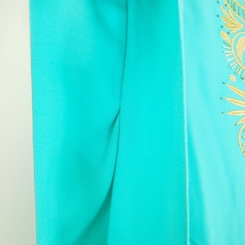 Lilly Pulitzer Chai Caftan sea side aqua sz s/m - Picture 6 of 11